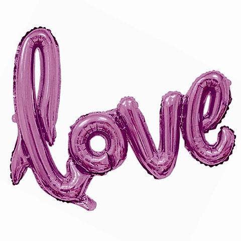 BÜYÜK LOVE PEMBE RENK FOLYO BALON 65*108CM