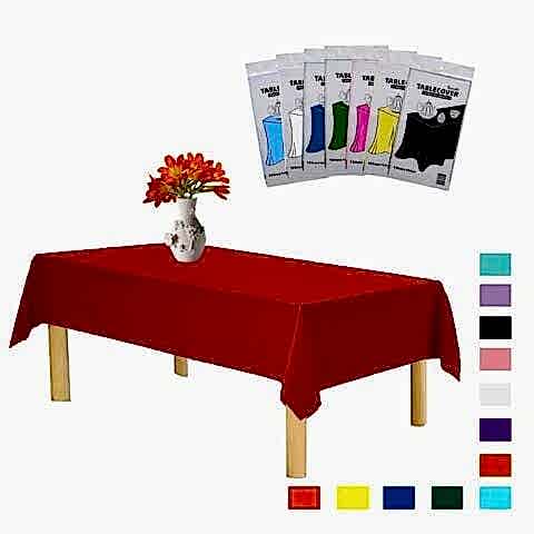 PLASTİK KIRMIZI MASA ÖRTÜSÜ 120*180cm