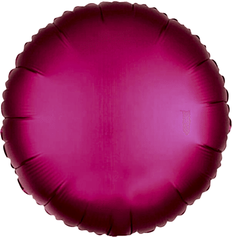 18 İNC YUVARLAK FUŞYA RENK FOLYO BALON  43*43
