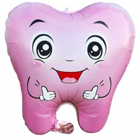 DİŞ PEMBE RENK FOLYO BALON 50*52,5