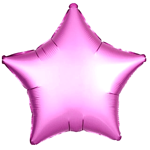 18 İNC YILDIZ PEMBE RENK FOLYO BALON