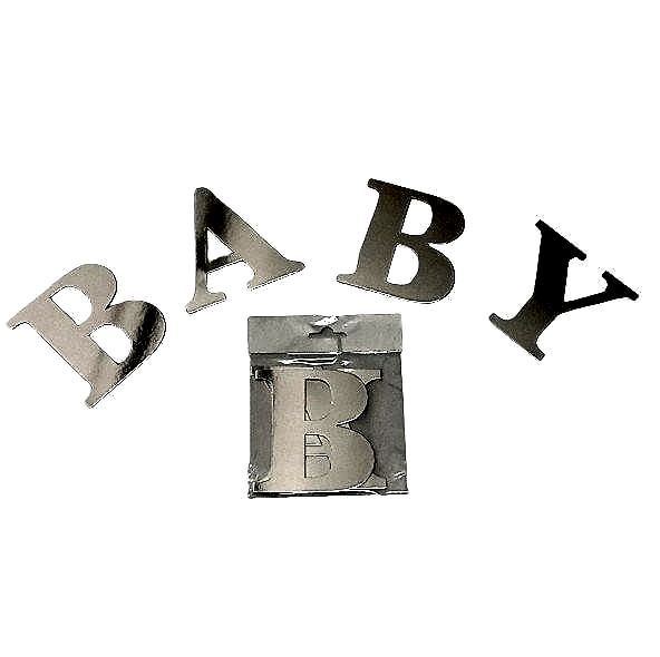BABY GÜMÜŞ BALON KUTUSU HARFİ