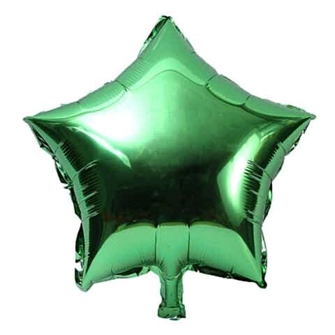 24 İNC YILDIZ YEŞİL RENK FOLYO BALON